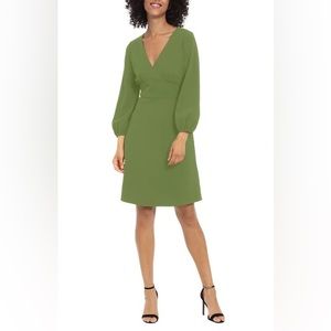 5 for $35 Sale: Donna Morgan V-Neck Long Sleeve Fit & Flare Dress, size 18W
